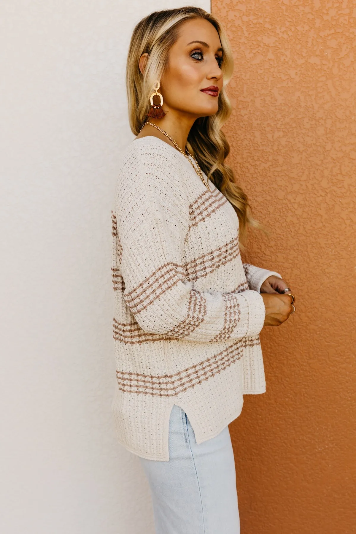 The Langston Chunky Knit Striped Sweater