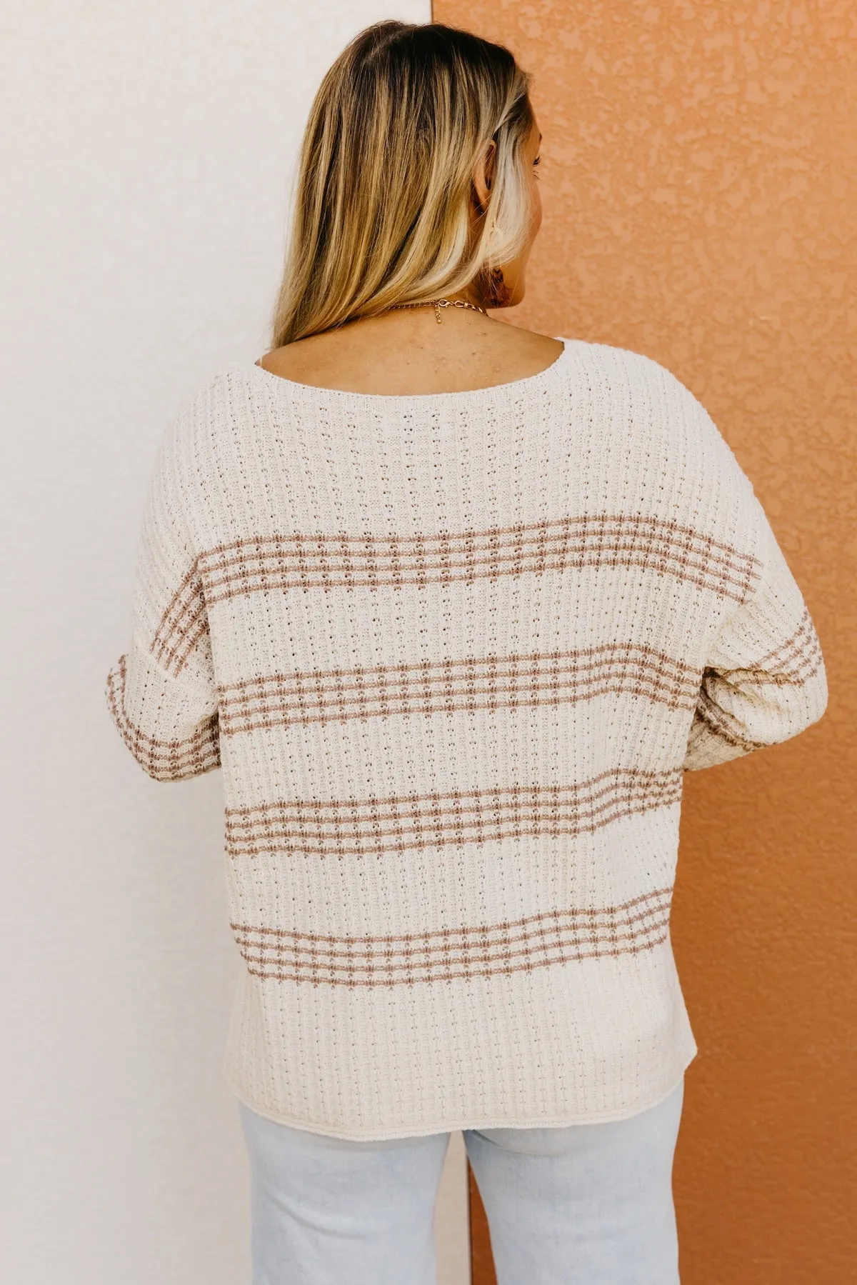 The Langston Chunky Knit Striped Sweater