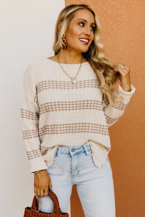 The Langston Chunky Knit Striped Sweater