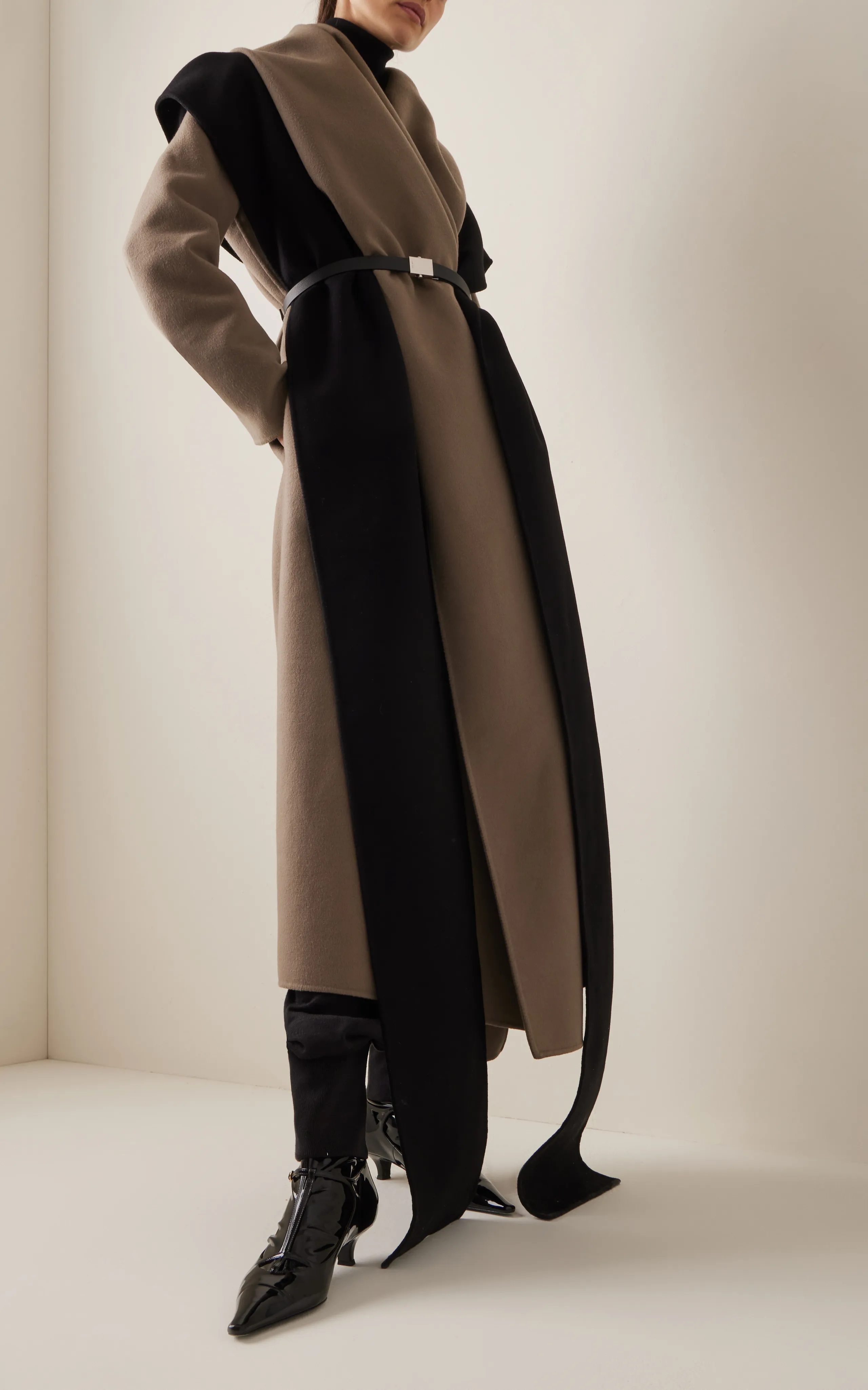 The Row Adia Draped Cashmere Coat