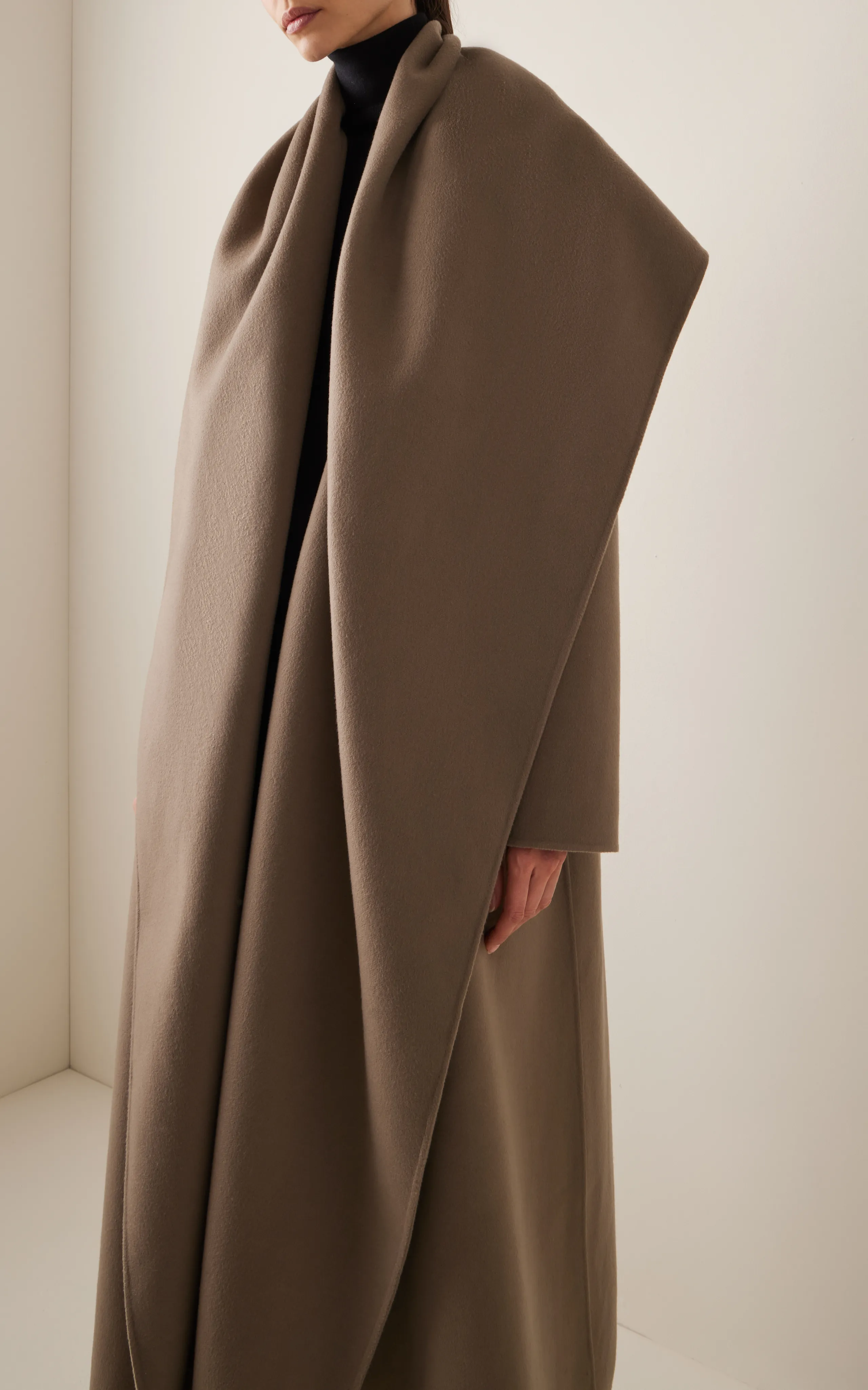 The Row Adia Draped Cashmere Coat