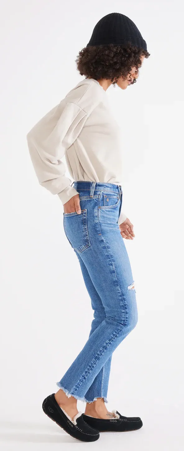 The Scarlet Mid Rise Slim Jean by tica Denim - Midnight Frost