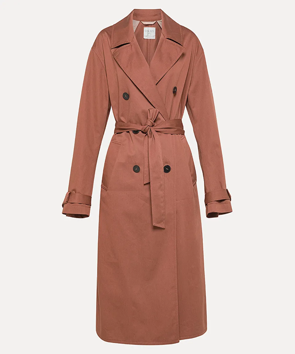 trench coat in waterproof gabardine