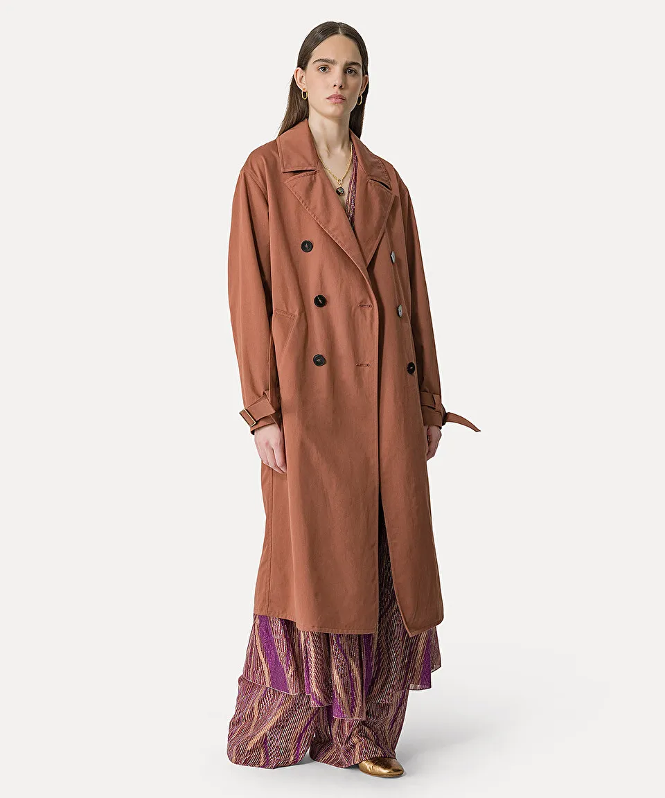 trench coat in waterproof gabardine