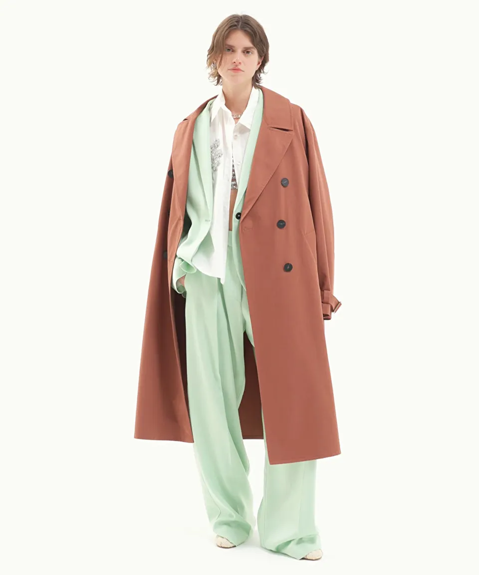 trench coat in waterproof gabardine