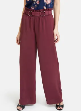 Trouser With Smocking At Waist