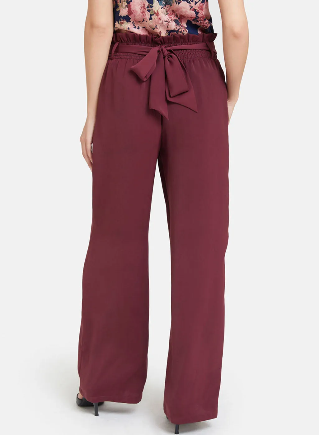 Trouser With Smocking At Waist