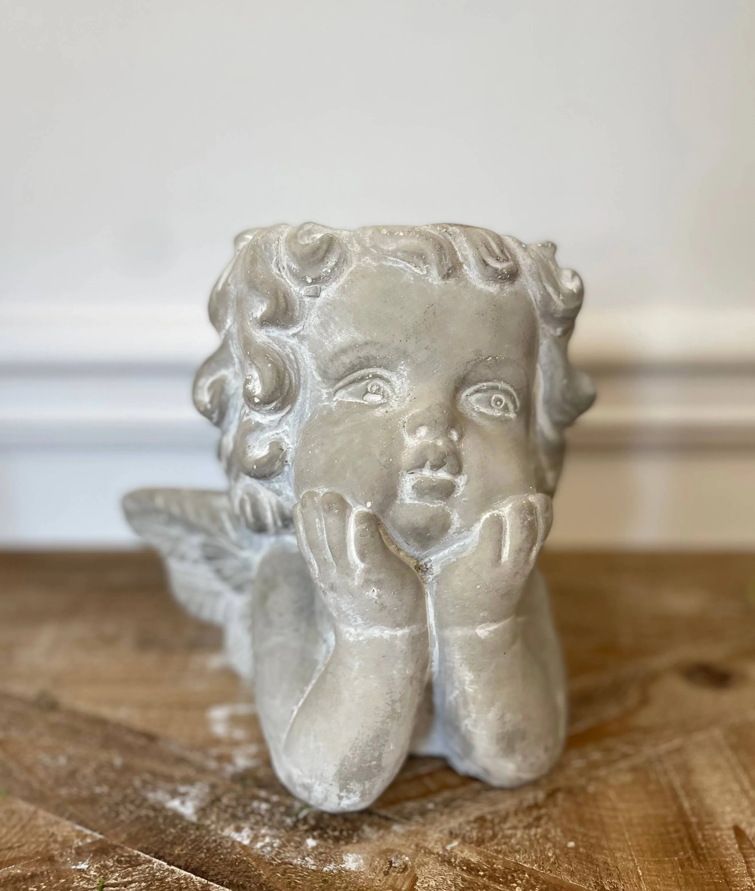 Vagabond Vintage - Cement Little Angel Planter - Small