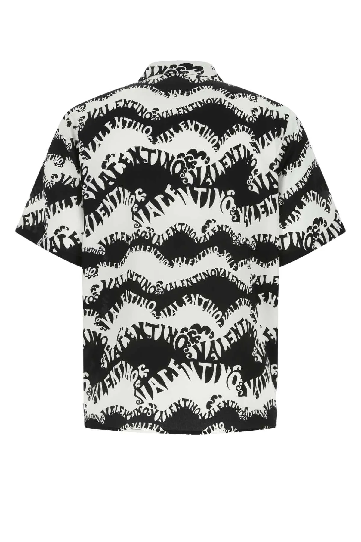 Valentino All-Over Logo Printed Short-Sleeved Shirt