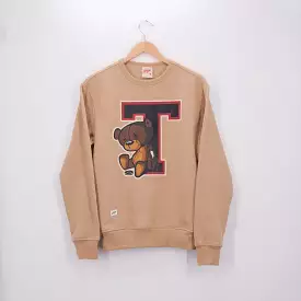 VARSITY T CREWNECK SESAME