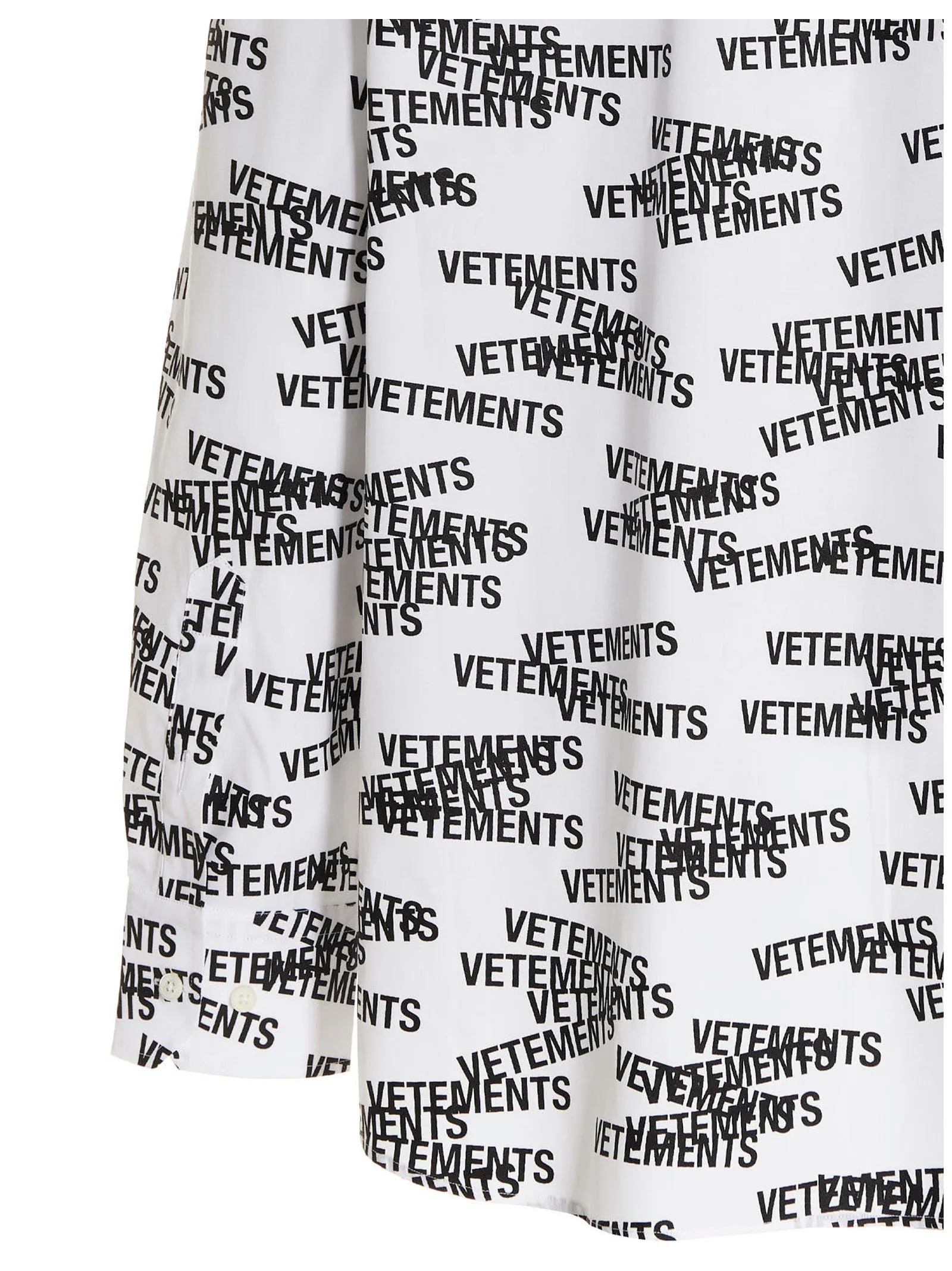 Vetements All-Over Logo Printed Shirt