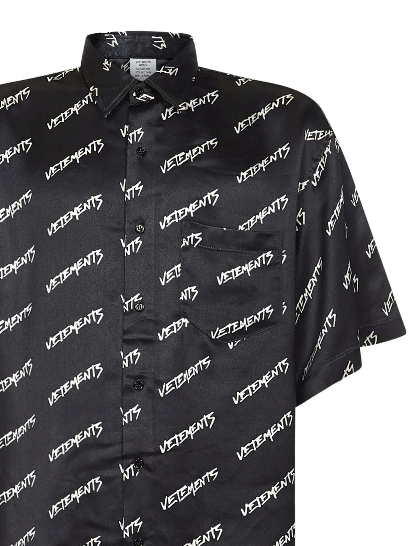 Vetements All-Over Logo Short-Sleeved Shirt