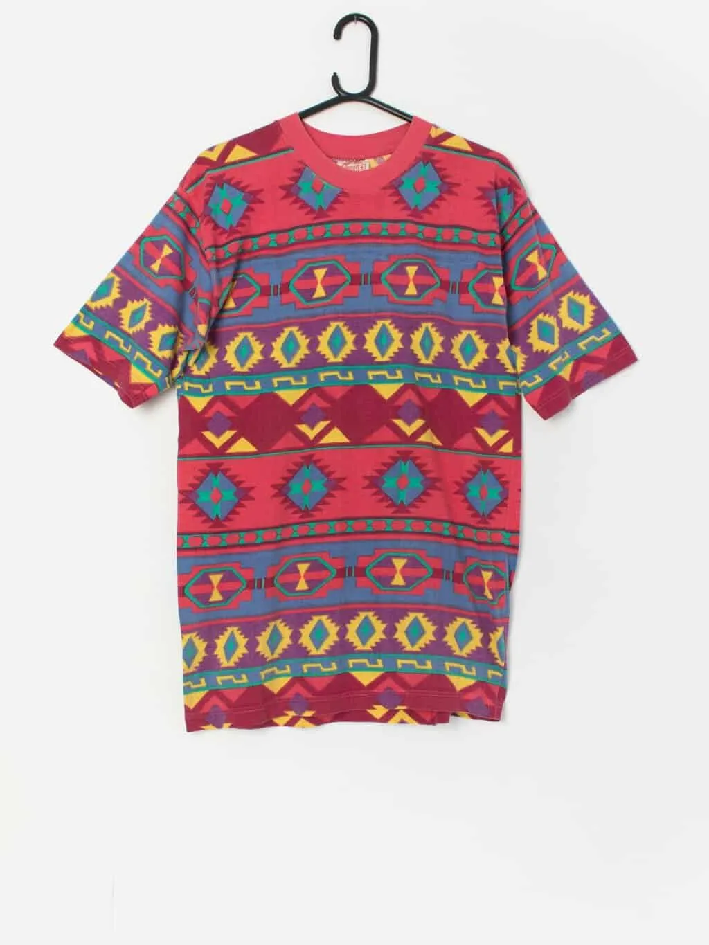 Vintage bright patterned t-shirt – Small / Medium