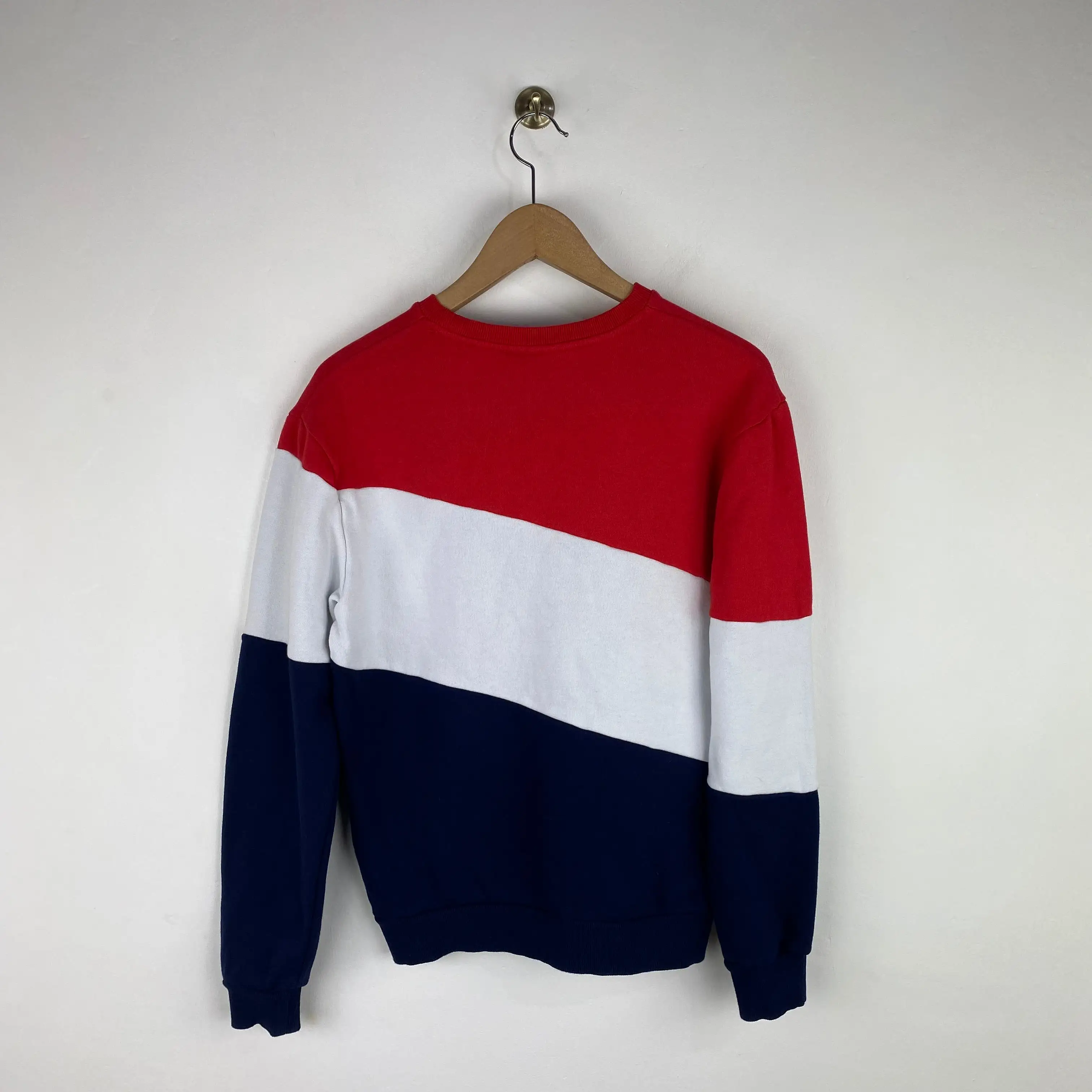 Vintage Embroidered Fila Spellout Sweatshirt (Small)