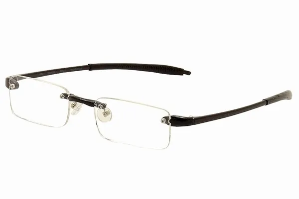 VisuaLites Vis1 Reading Glasses Men's Crystal Rimless +1.25