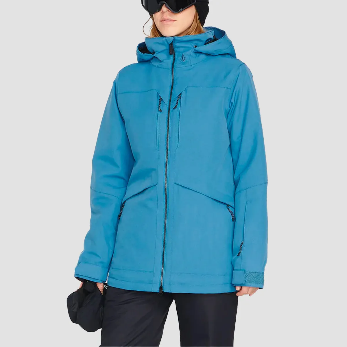 Volcom Shelter 3D Stretch Snow Jacket Petrol Blue - Womens