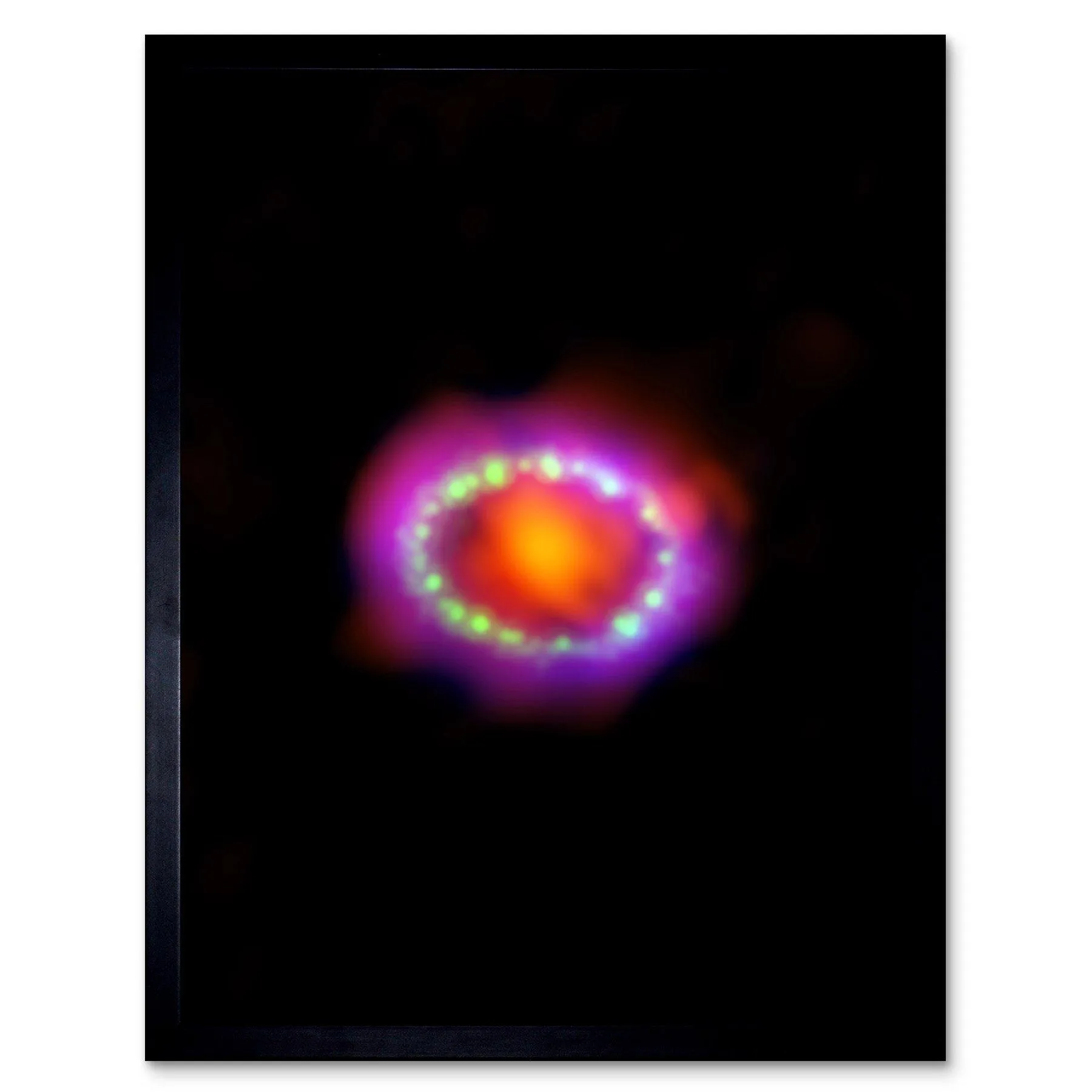 Wall Art & Pictures | Hubble Space Telescope Image Multiwavelength View Of Supernova 1987A Red Green Blue Exploding Star Sho