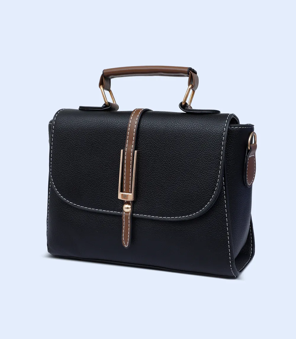 WB2755-Black-Women Boxy Bag