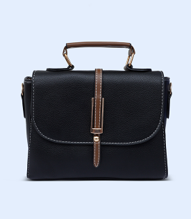 WB2755-Black-Women Boxy Bag