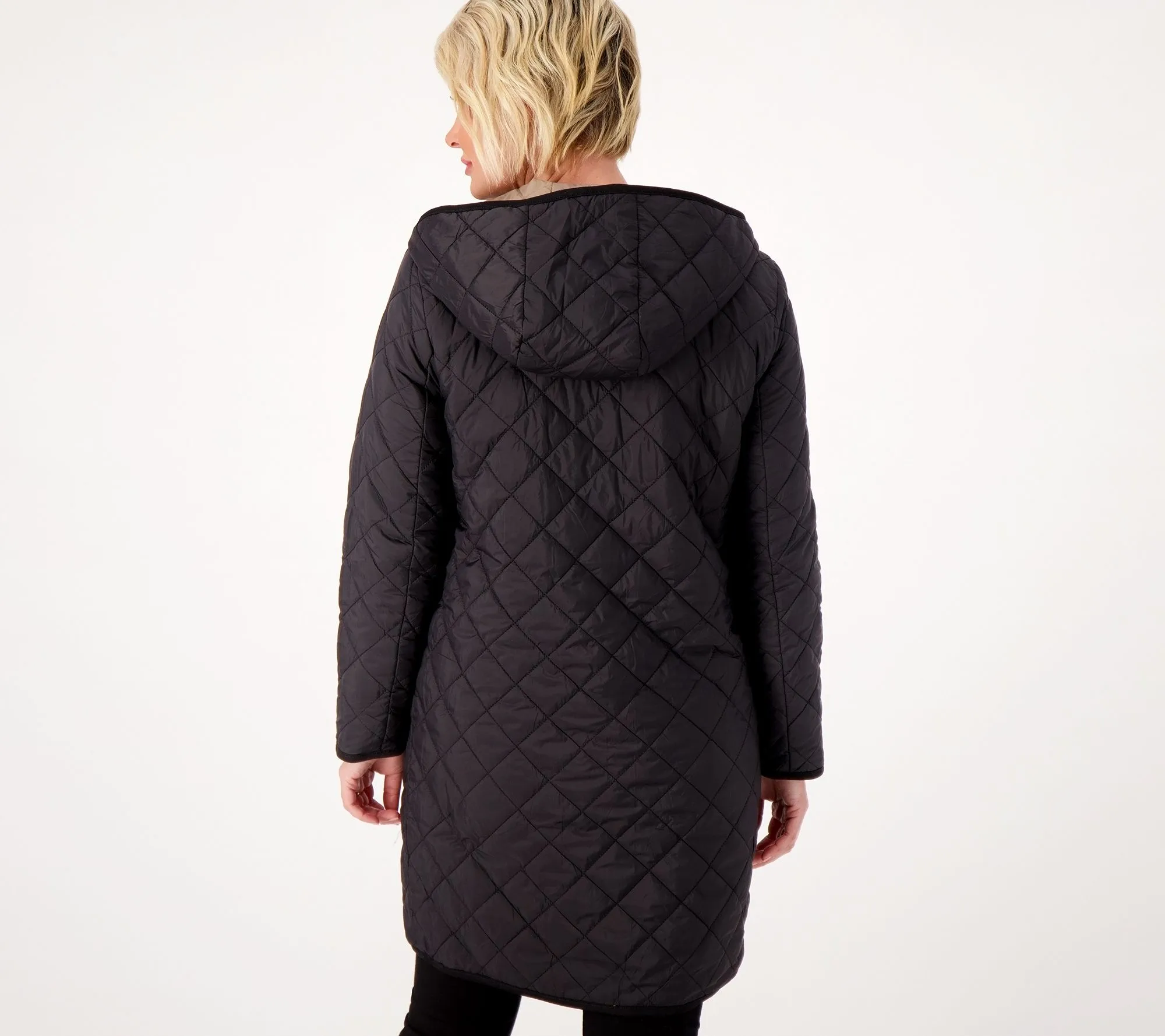 Weatherproof Quilted Reversible Duffle Coat