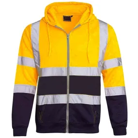 Xituodai Men Workwear High Visibility Work Jacket Coat Mens Reflective Safety Sweatshirt Hooded Coat Wrok Clothing Winter Jacket