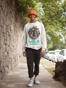 Zeus Surfer HD Crewneck Sweatshirt