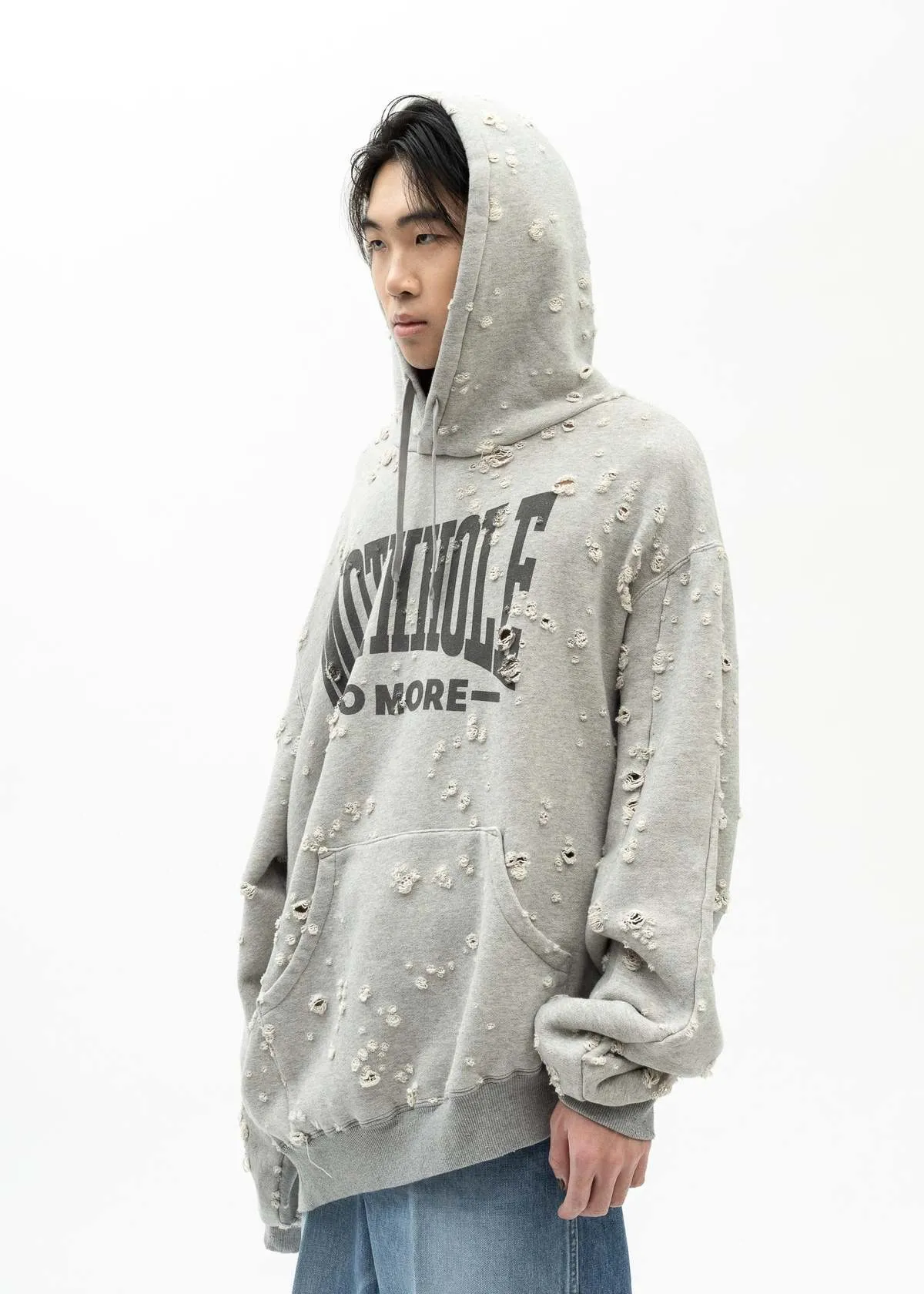 ZOMBIE SILHOUETTE HOODIE sweater - GREY