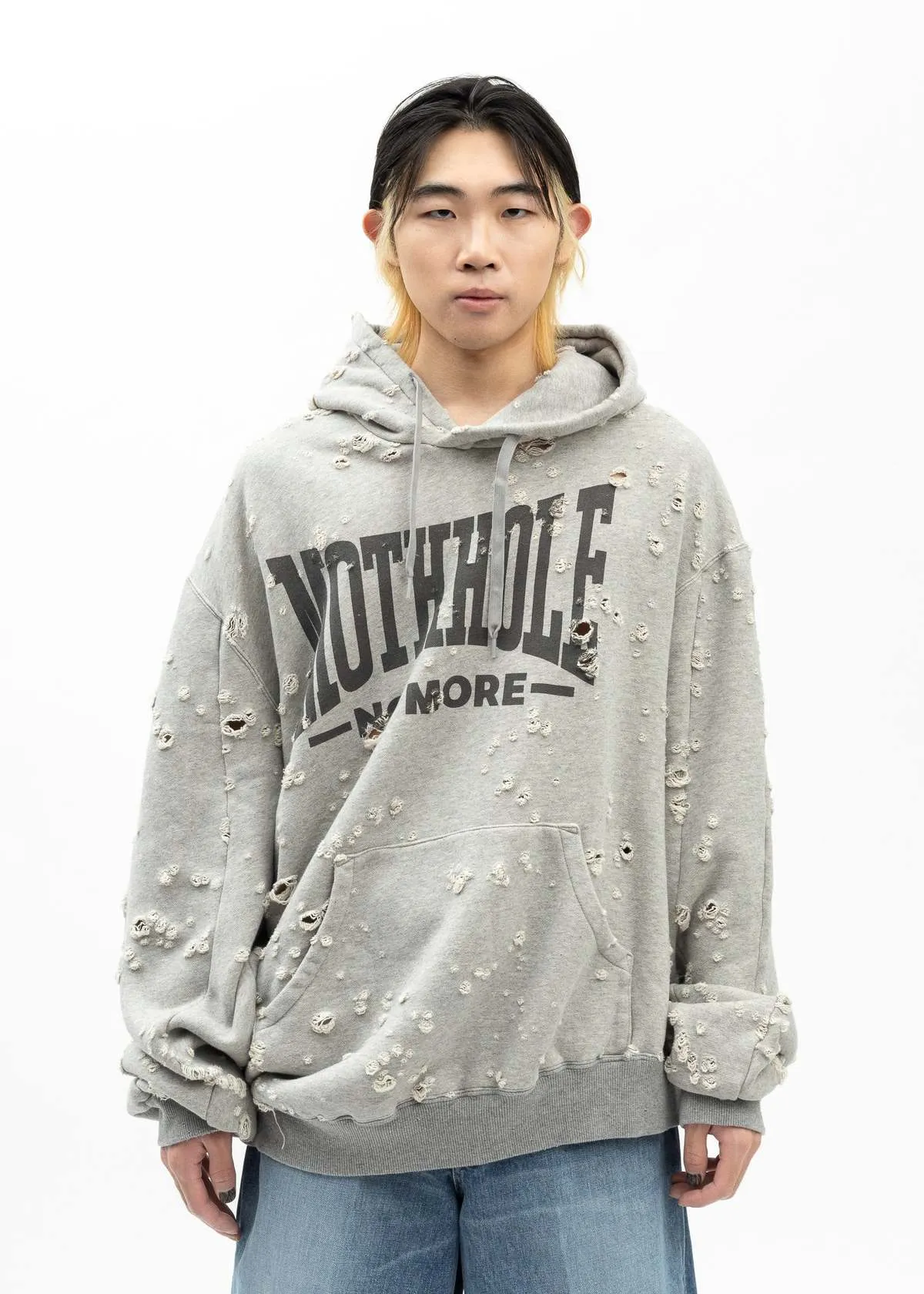 ZOMBIE SILHOUETTE HOODIE sweater - GREY