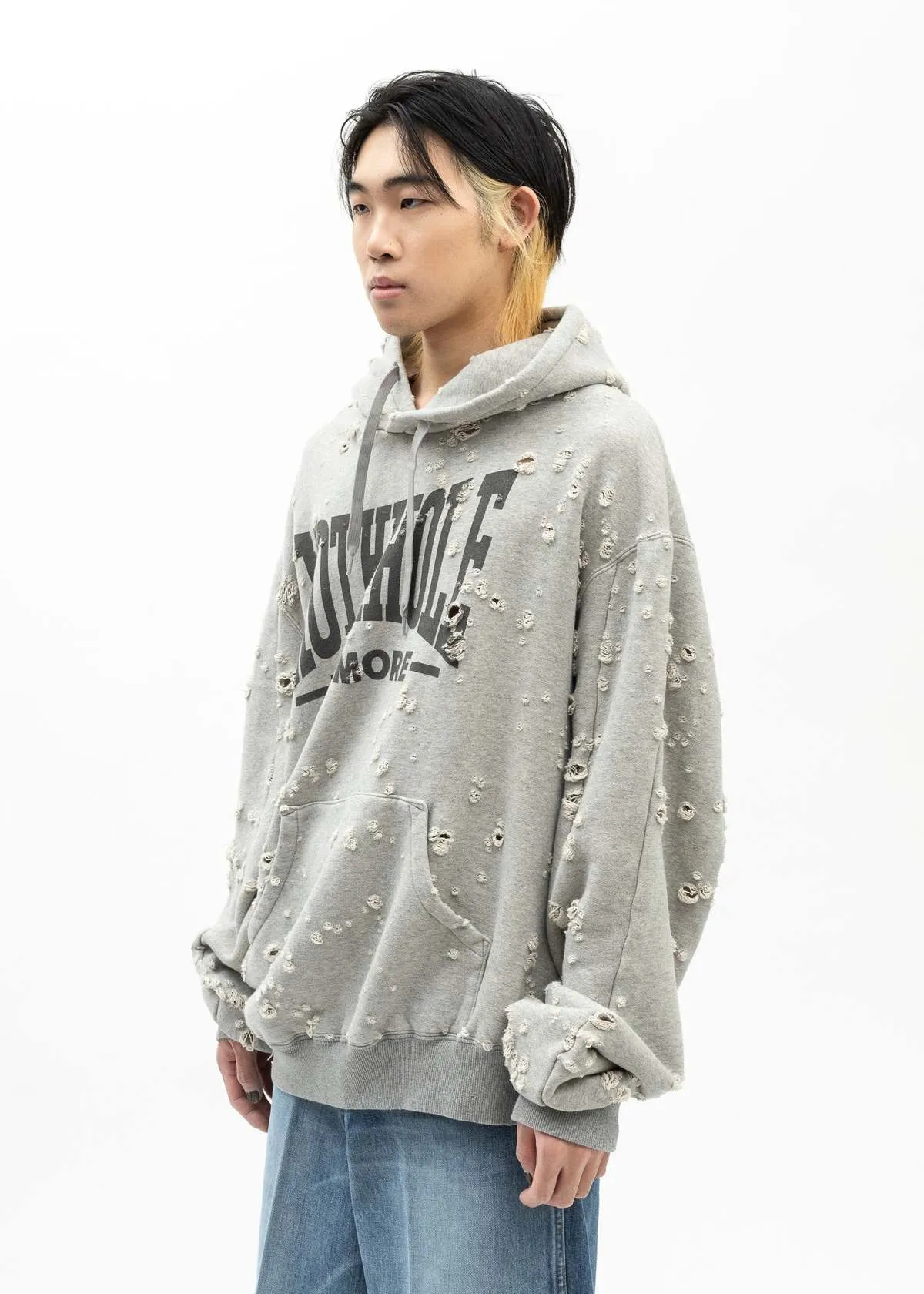 ZOMBIE SILHOUETTE HOODIE sweater - GREY